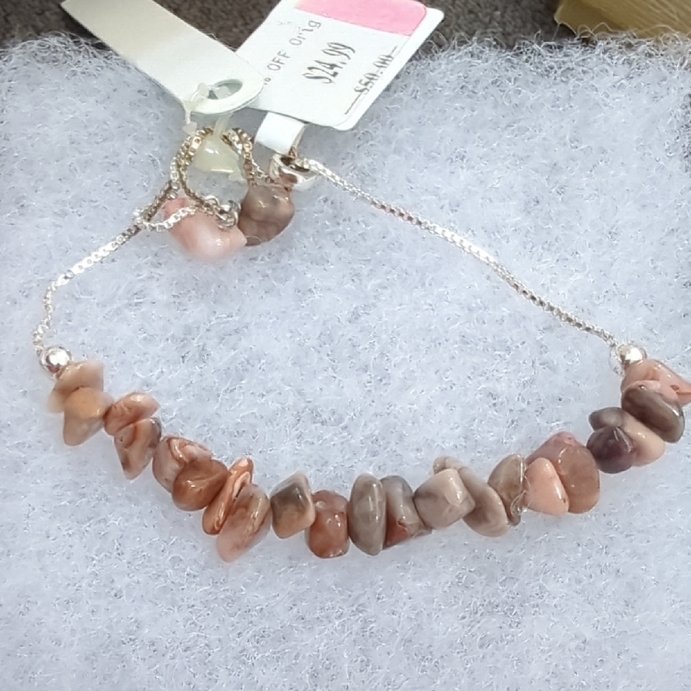 Elegant Pink Stone Bracelet